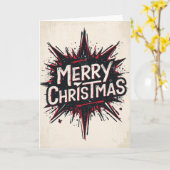 carte de Noël alternative (Fleur jaune)
