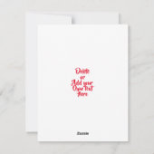 Carte de Noël américaine (Dos)