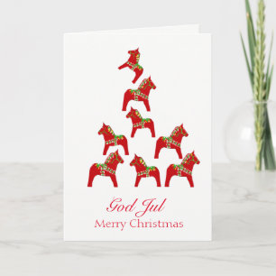 Carte de Noël américaine suédoise