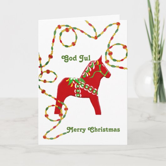 Carte de Noël américaine suédoise (Devant)