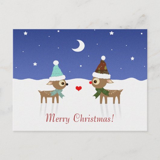 Carte de Noël Amis des Rennes (Devant)