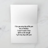 CARTE DE NOËL "AMOUR" À MON AMOUR (Intérieur)