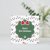 Carte de Noël Amoureux des chiens de Noël (Debout devant)