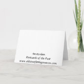 Carte de Noël - Amsterdam (Dos)