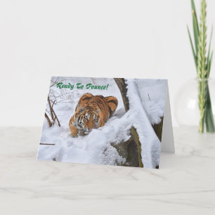 Carte de Noël Amur Tiger 2015