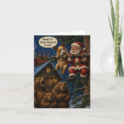Carte de Noël amusante (Devant)