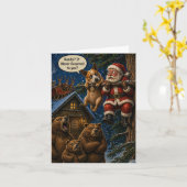 Carte de Noël amusante (Fleur jaune)
