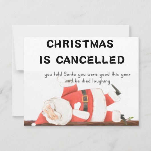 Carte de Noël amusante (Devant)