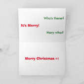 Carte de Noël amusante (Intérieur)