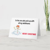 Carte de Noël amusante (Devant)