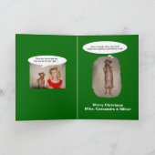 Carte de Noël amusante (Intérieur)