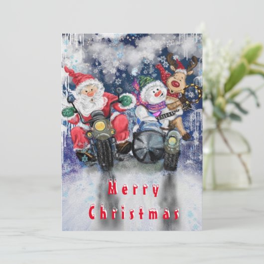 Carte de Noël amusante (Debout devant)
