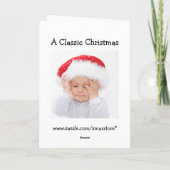 Carte de Noël amusante (Dos)