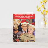 Carte de Noël amusante - 12 mois de thérapie (Fleur jaune)