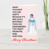 Carte de Noël amusante avec devis (Devant)