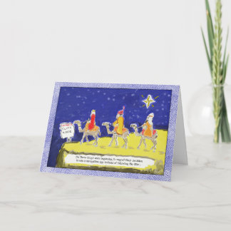 Carte de Noël amusante : Les Trois Rois