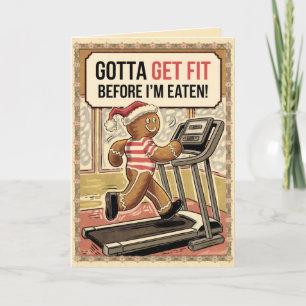 Carte de Noël amusante Vintage MODIFIABLE