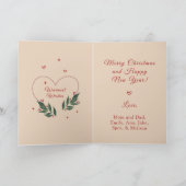 Carte de Noël amusante Vintage MODIFIABLE (Intérieur)