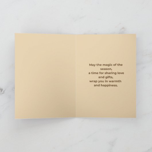 Carte de Noël ancienne (Intérieur)