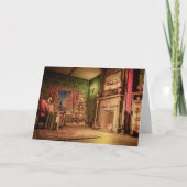 Carte de Noël ancienne mode victorienne (Devant)