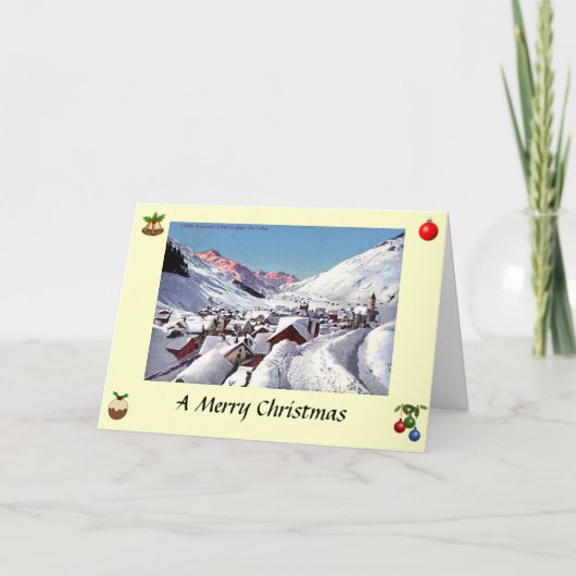 Carte de Noël - Andermatt, Suisse (Devant)