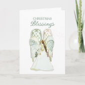 Carte de Noël ange afro-américain (Devant)