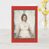 CARTE DE NOËL ANGE DE NOËL (Fleur jaune)