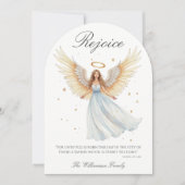 Carte de Noël ange verset biblique (Devant)