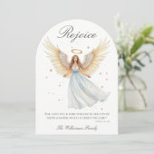 Carte de Noël ange verset biblique (Debout devant)