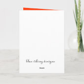 Carte de Noël Angel (Dos)