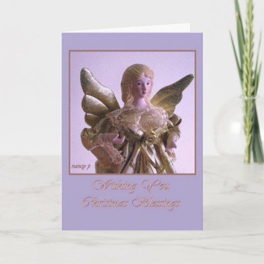 Carte de Noël Angel (Devant)