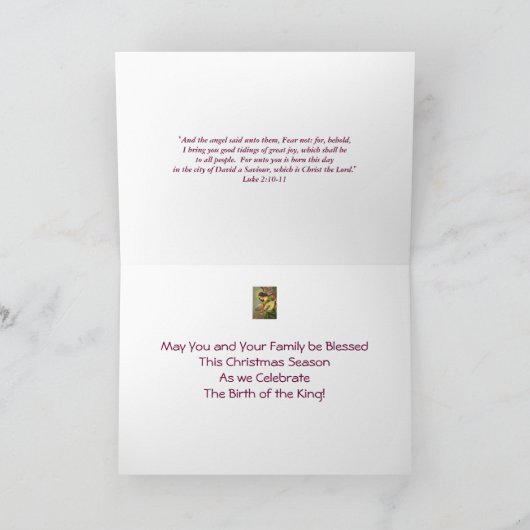 Carte de Noël Angel (Intérieur)