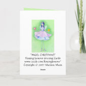 Carte de Noël Angel (Dos)