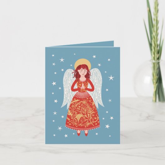 Carte de Noël Angel (Devant)