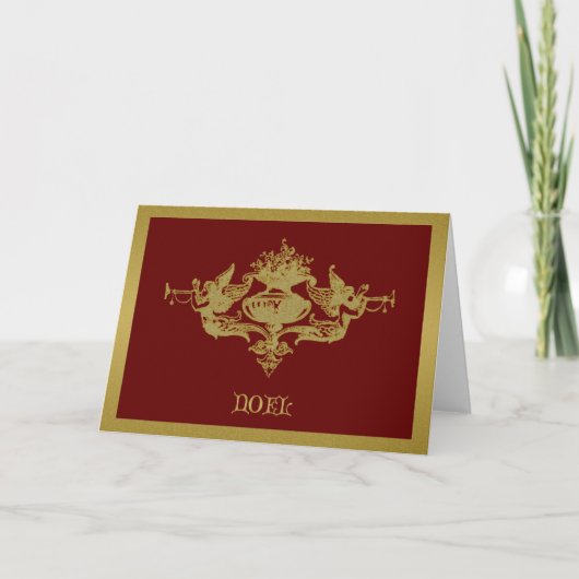 Carte de Noël Angel (Devant)