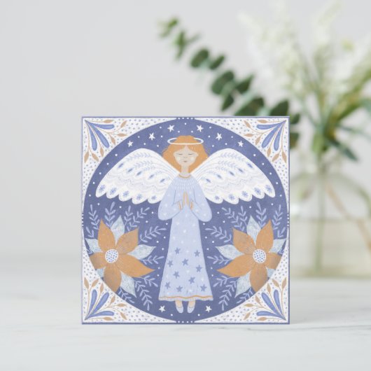 Carte de Noël Angel (Debout devant)