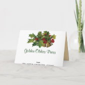 Carte de Noël Angel (Dos)