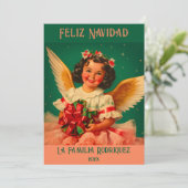 Carte de Noël Angel Feliz Navidad (Debout devant)