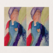 Carte de Noël Angel Gardien (Outside Unfolded)