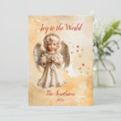 Carte de Noël Angel Vintage (Debout devant)