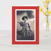 CARTE DE NOËL ANGELIQUE (Fleur jaune)