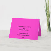 Carte de Noël/anges de joie (Dos)
