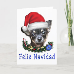 carte de noël animal chihuahuas