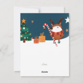Carte de Noël - Animaux (Dos)