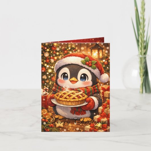 Carte de Noël Anime Mignonne (Devant)