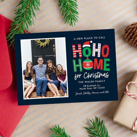 Carte de Noël animée Ho Ho Home