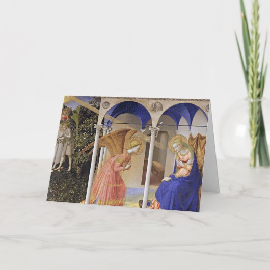 Carte de Noël : Annonciation de Fra Angelico (Devant)