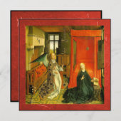 Carte de Noël Annonciation personnalisée (Devant / Derrière)