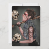 Carte de Noël anti-courant - Art numérique Punk (Devant)