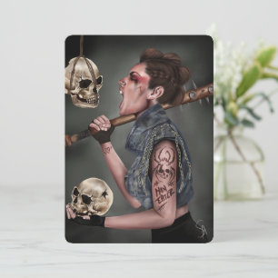 Carte de Noël anti-courant - Art numérique Punk